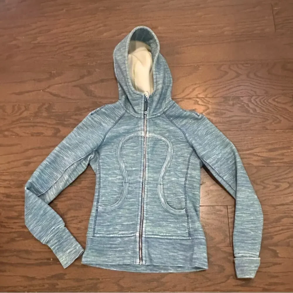 Lululemon Hoodie Wee Are From Space Printed Polar Cream Clarity Yellow Size 2